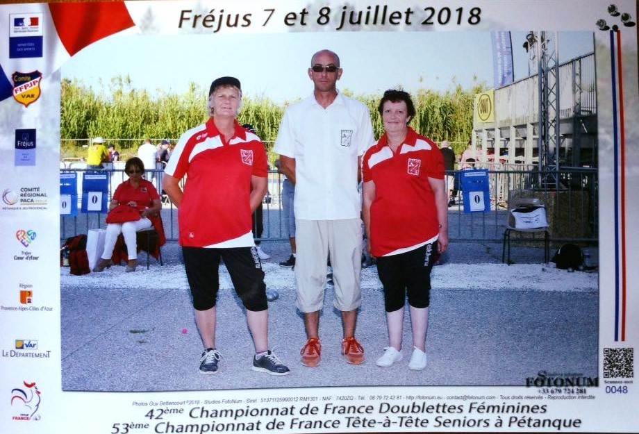 Championnat de france doublette feminine 2018