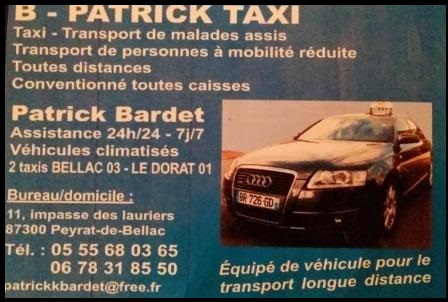 Logo taxi bardet